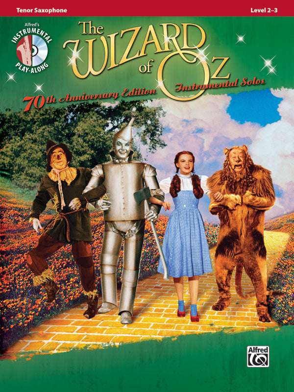 Wizard of Oz Inst Solos Tenor Sax Bk/CD