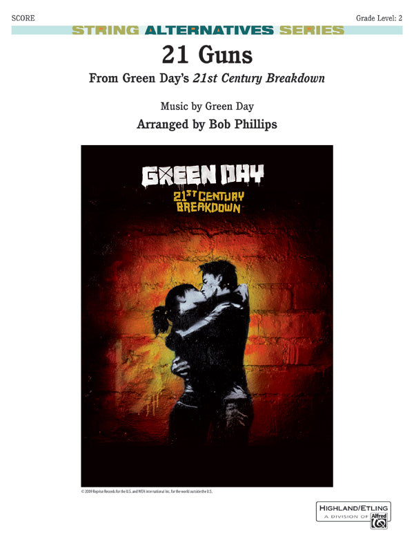 21 Guns (from Green Day's 21st Century Breakdown) String Orchestra Grade 2 arr. Bob Phillips