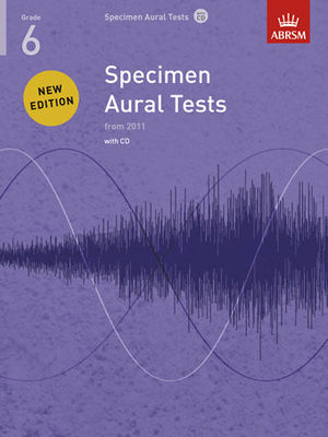 ABRSM Specimen Aural Tests Grade 6 Book/CD