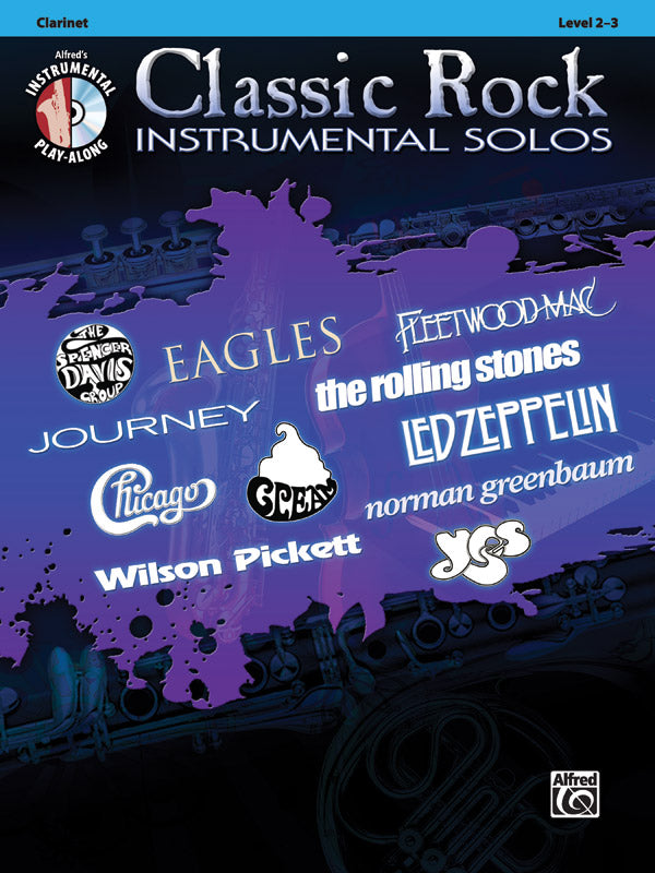 Classic Rock Instrumental Solos Clarinet Bk/Cd