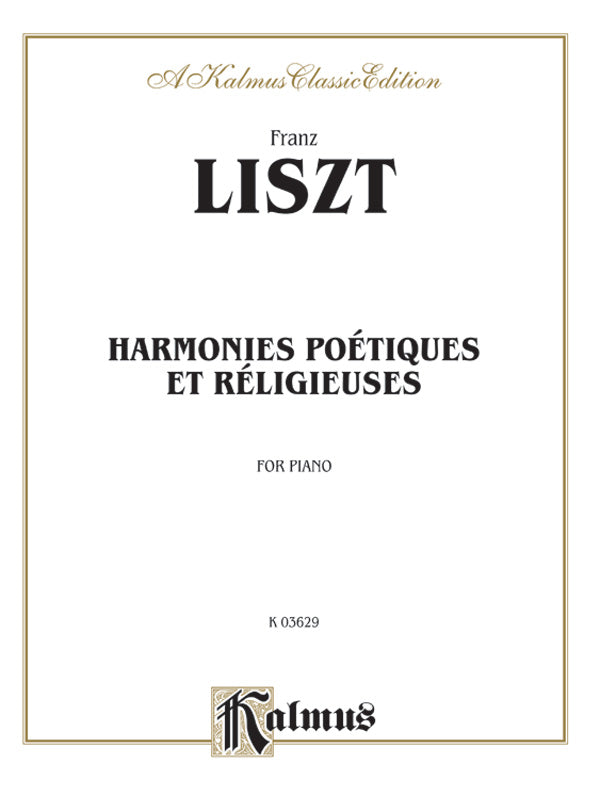 HARMONIES POETIQUES ET RELIGIEUSES PNO