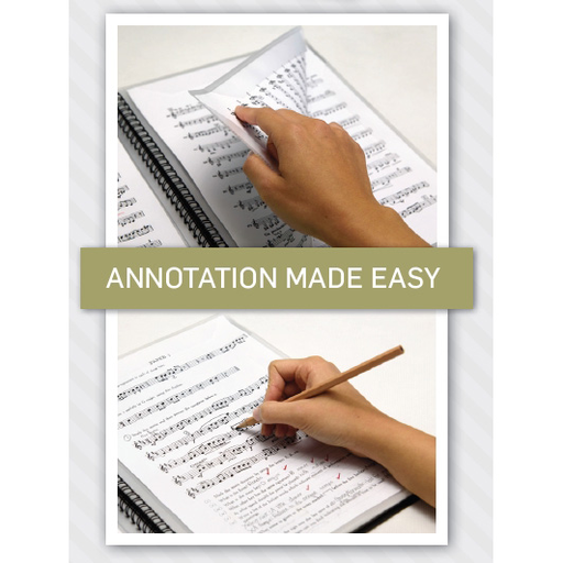 Rondofile 10 Page Music Jot Blue