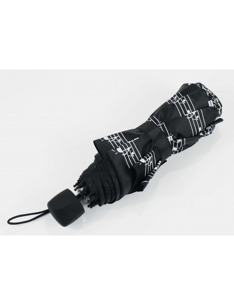 Folding Umbrella Black with Manuscript