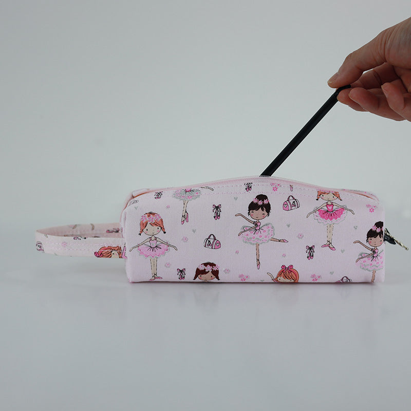 Ballet Pencil Case Pink with Ballerinas  and Ballet Shoes