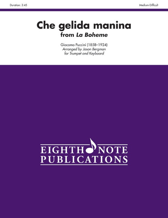 Che gelida manina from La Boheme - Trumpet/Piano - Puccini