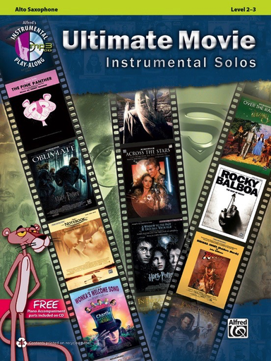 Ultimate Movie Inst Solos Alto Sax Bk/CD