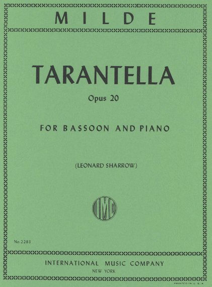 Tarantella Op 20 - Milde - Bassoon/Piano - IMC2283