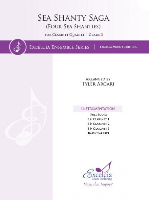 Sea Shanty Saga for Clarinet Quartet Grade 3