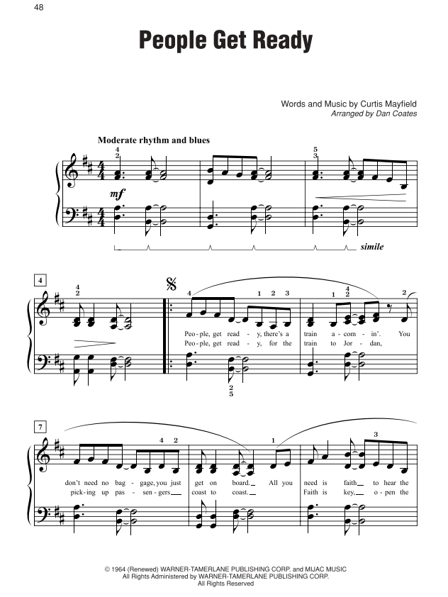 Simply Rock 60s EasyPiano - Coates - Alfred