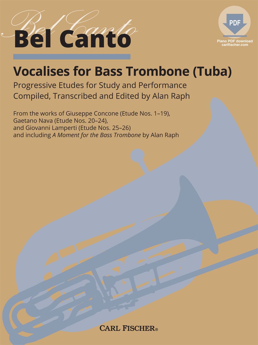 Bel Canto Vocalises for Bass Trombone (Tuba)/OLA - Raph - Carl Fischer WF203