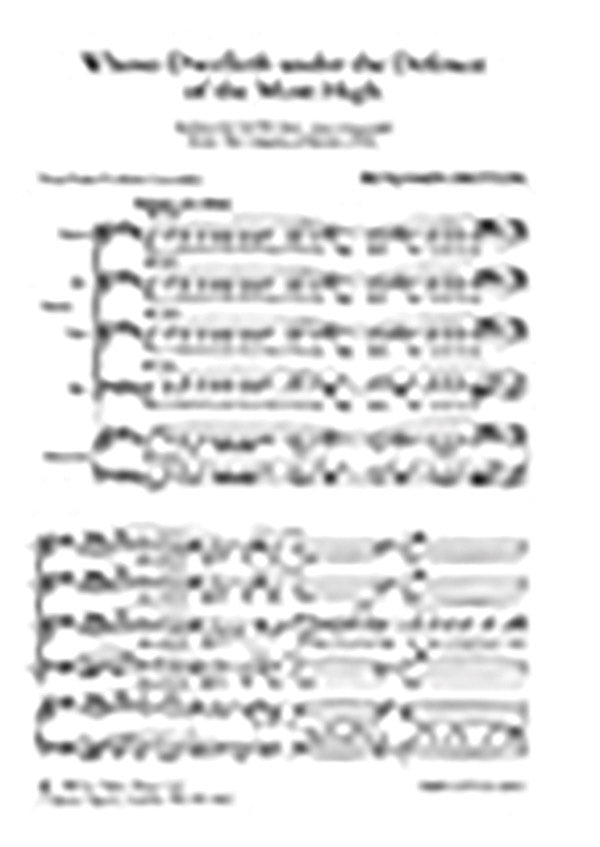 Whoso Dwelleth Under The Defence SSAATTBB