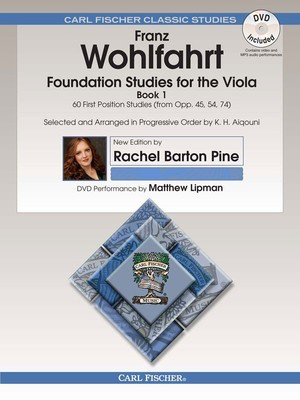 Wohlfahrt - Foundation Studies Book 1 (Selected studies from Op45, Op54, Op74) - Viola/DVD edited by Barton Pine Fischer O2659X