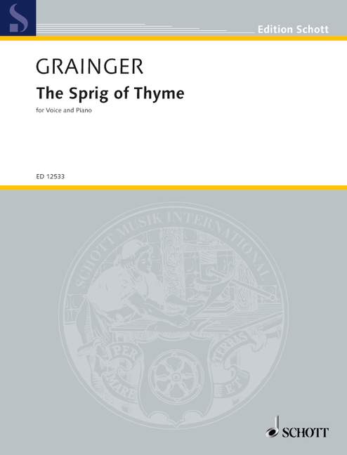 The Sprig of Thyme High Voice/Piano A Major - Grainger Percy