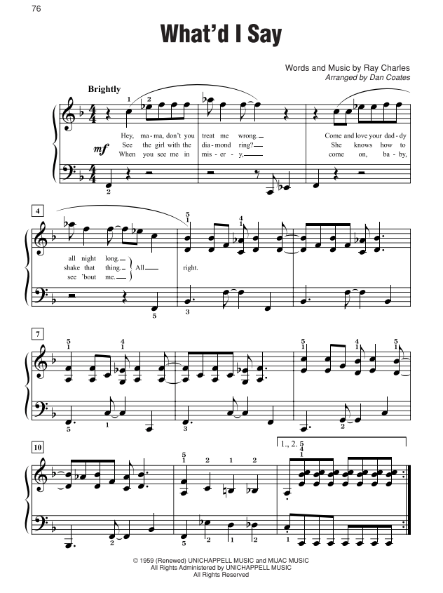 Simply Rock 50s EasyPiano - Coates - Alfred 30043