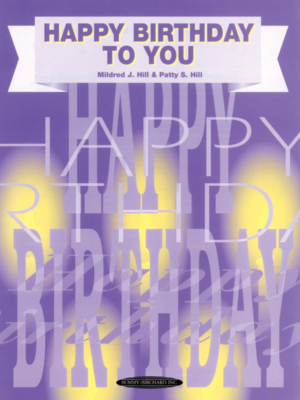 Happy Birthday to You Vocal Sheet