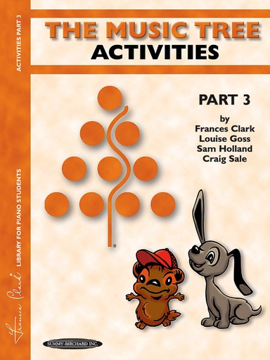 Music Tree Activities Book Part 3 - Piano by Sale/Clark/Goss/Holland Summy Birchard 00110