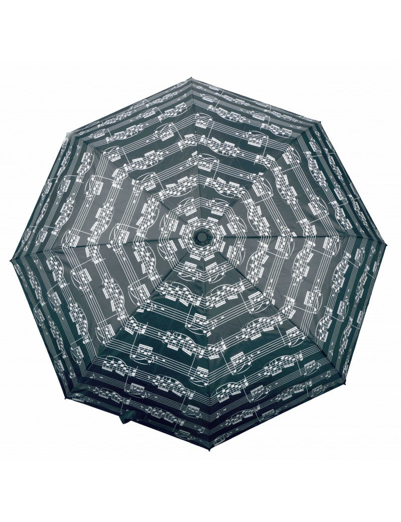 Folding Umbrella Black with Manuscript