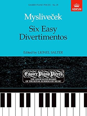 Myslivecek Six Easy Divertimentos for Piano