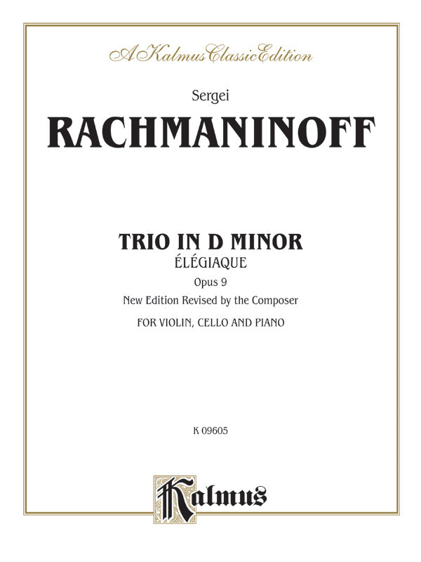 TRIO ELEGIAQUE OP 9