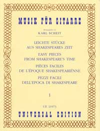 Easy Pieces from Shakespeares Time Vol 1 Guitar