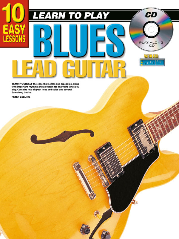 10 Easy Lessons LTP Blues Lead Guitar Bk/CD