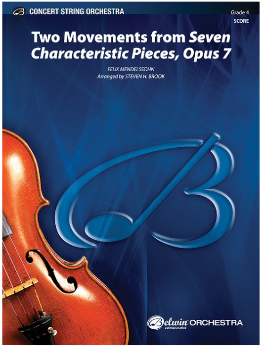 TWO MOVTS SEVEN CHARACTERISTIC PIECES OP7 SO GR4 MENDELSSOHN FELIX