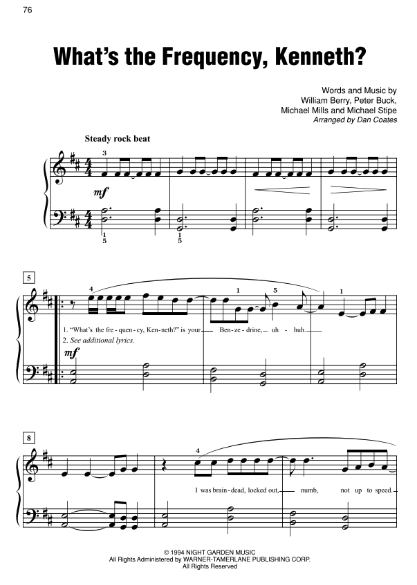 Simply Rock 90s EasyPiano - Coates - Alfred