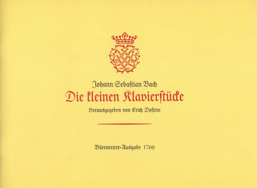 Bach The Little Piano Works