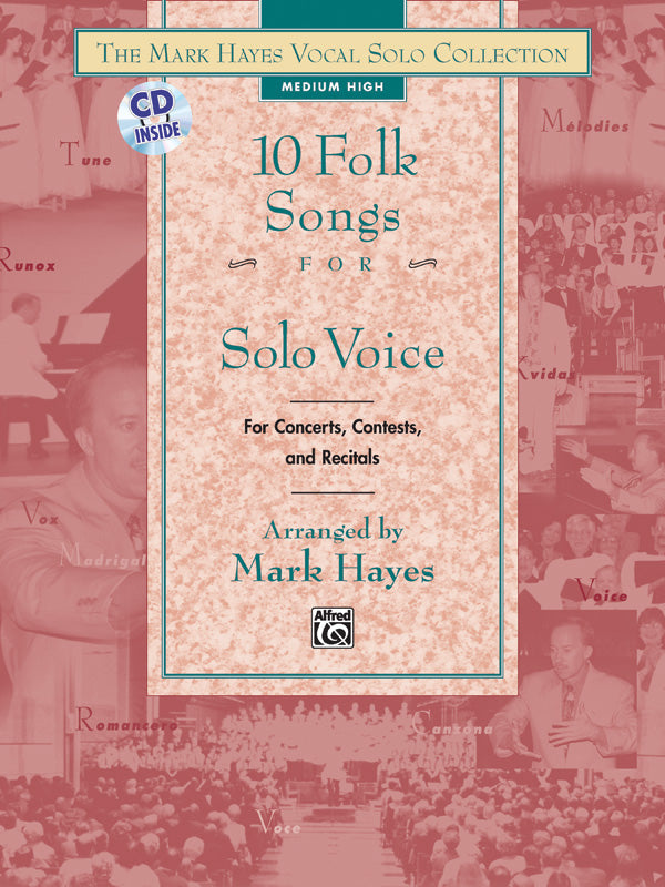 FOLK SONGS 10 FOR SOLO VOICE MED/LOW BK/CD
