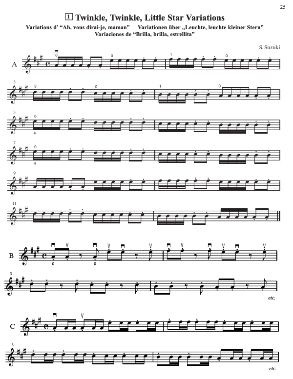 Suzuki Violin School Book/Vol.1 International Edition - Violin Part with CD 48722