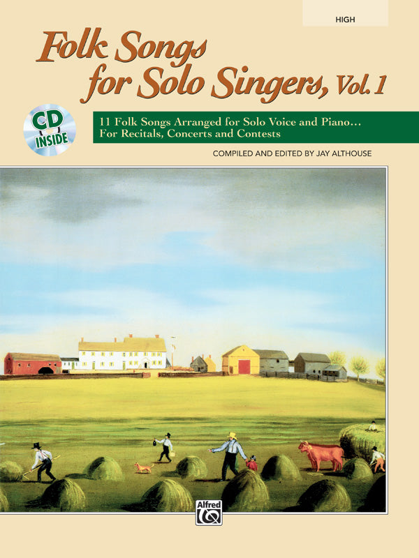 Folk Songs for Solo Singers Vol 1 Book/CD High Vce