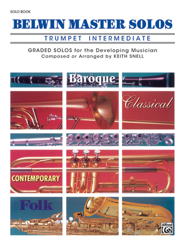 BELWIN MASTER SOLOS INTERMEDIATE BK 1 TPT
