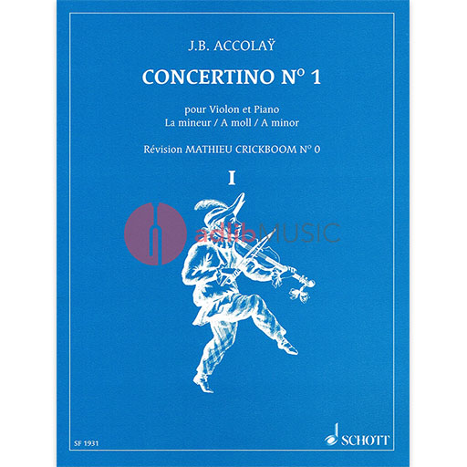 Accolay Concertino No 1 in A Minor Violin/Piano
