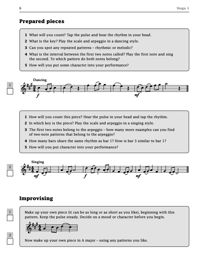 Improve Your Sight Reading Violin Grade 2