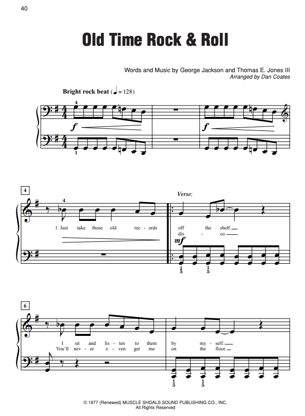 Simply Rock 70s EasyPiano - Coates - Alfred