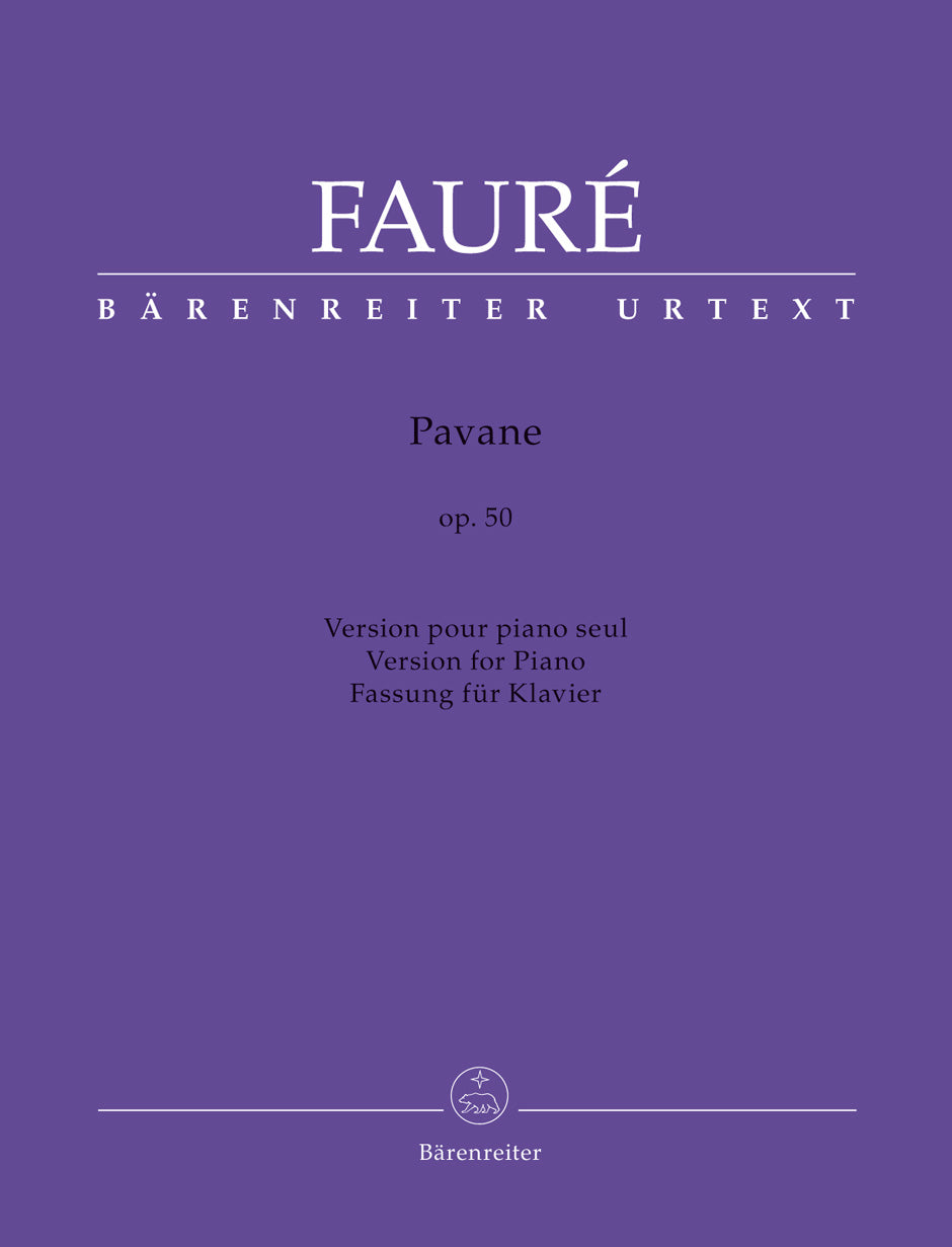 Pavane for Piano Op 50 - Faure BA11832