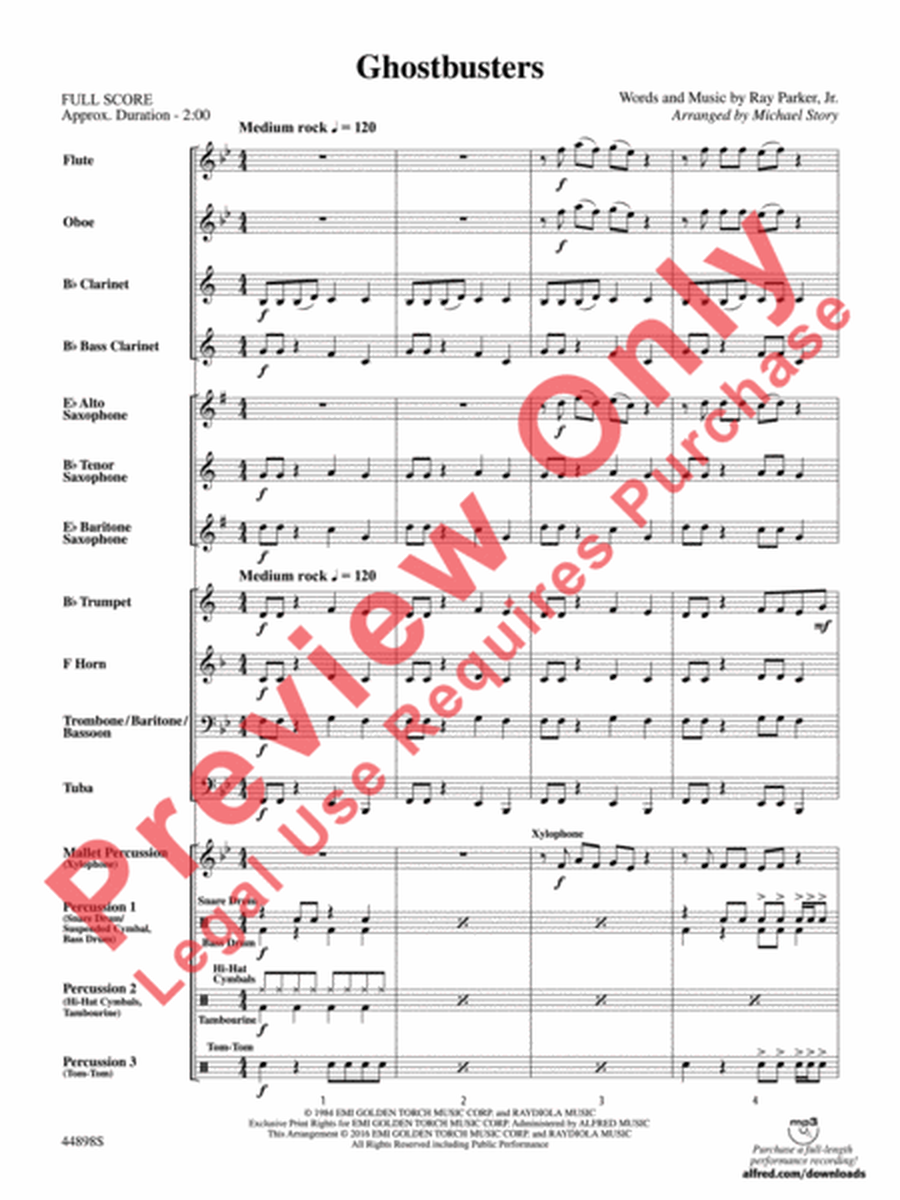 Ghostbusters Theme CB Grade 1 Parker, Ray