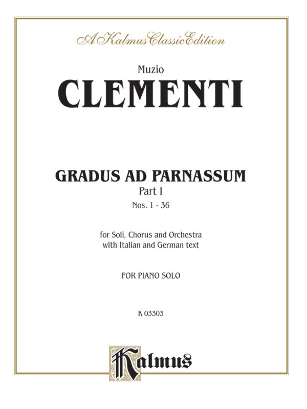 Gradus ad Parnassum Part 1 - Piano Solo