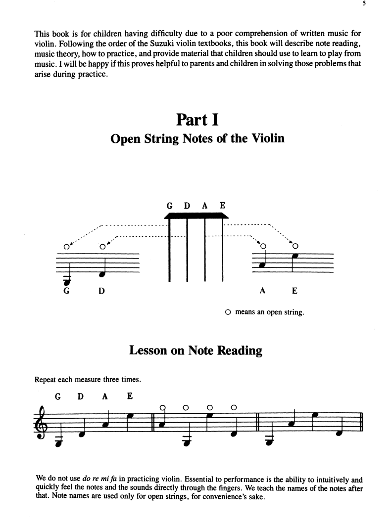 Note Reading for Violin - Suzuki 0213S