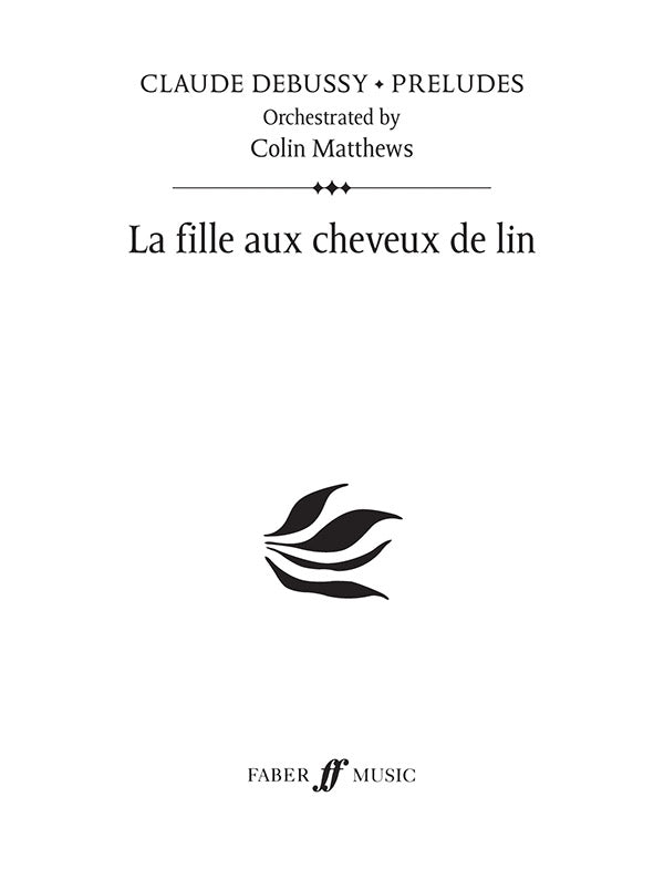 LA FILLE AUX CHEVEUX DE LIN PRELUDE 22 SCORE