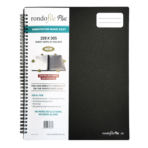 Rondofile PLUS - 20 Pages Black