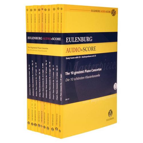 10 Greatest Piano Concertos Study Score Set