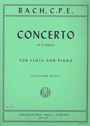 Concerto in G Major WQ 169 Flute/Piano
