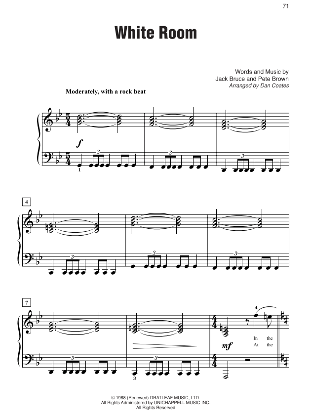 Simply Rock 60s EasyPiano - Coates - Alfred