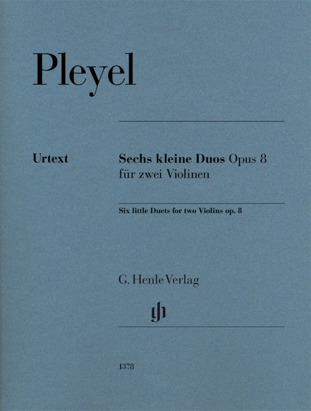 Six Little Duets Op 8 for Two Violins