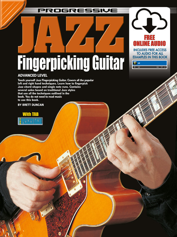 Progressive Jazz Fingerpicking Guitar Method Bk/OLA