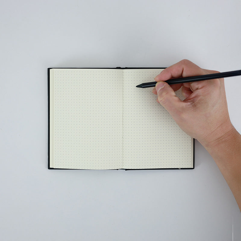 A6 Notebook Black with Violin on Cover 96 Sheets 192 Pages