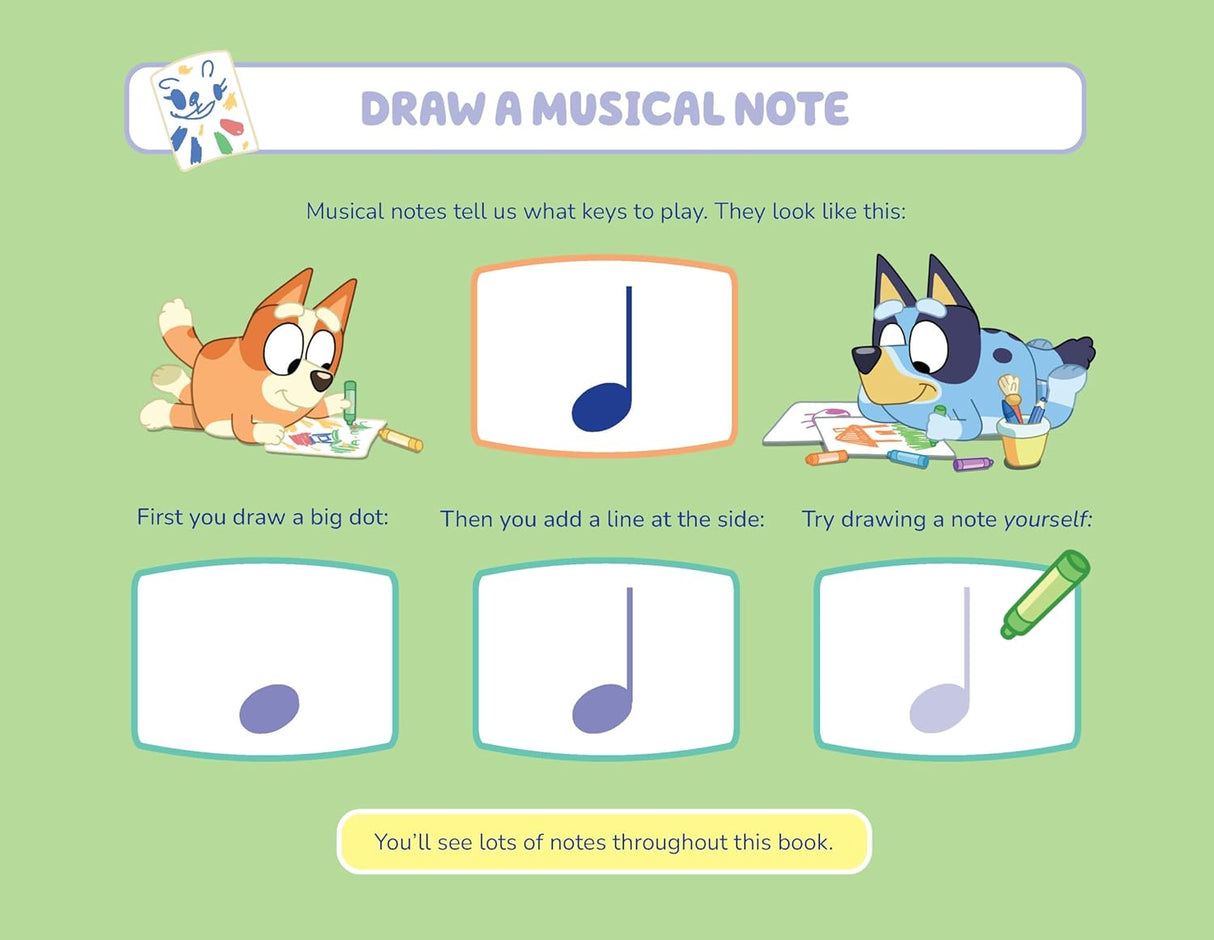 Bluey First Ever Piano Book by Joff Bush