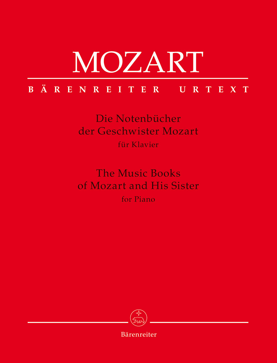 The Music Books of Mozart and His Sister for Piano - Mozart Wolfgang Amadeus Plath Wolfgang Barenreiter BA9177