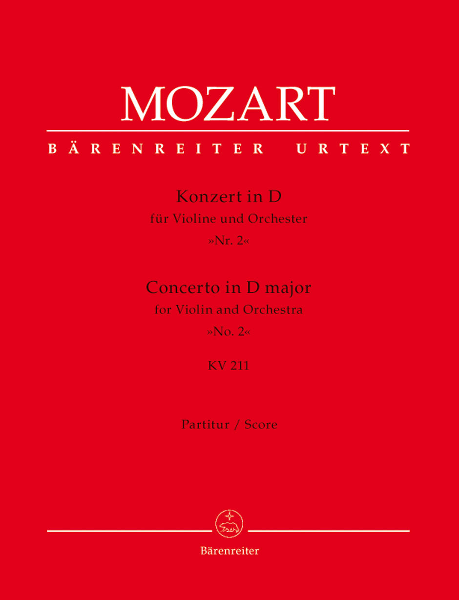 Violin Concerto No 2 in D major K 211 Full Score